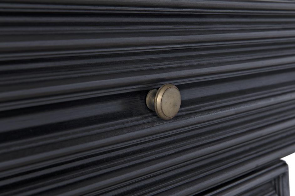 Brice Mahogany Console with Brass Pulls in Pale Finish by Noir Furniture