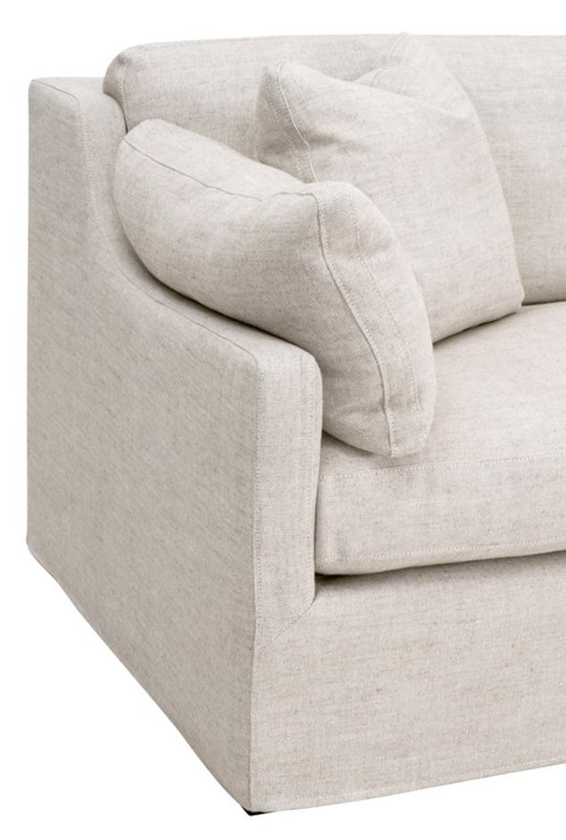 Lena 95" Slope Arm Slipcover Sofa by Essentials For Living