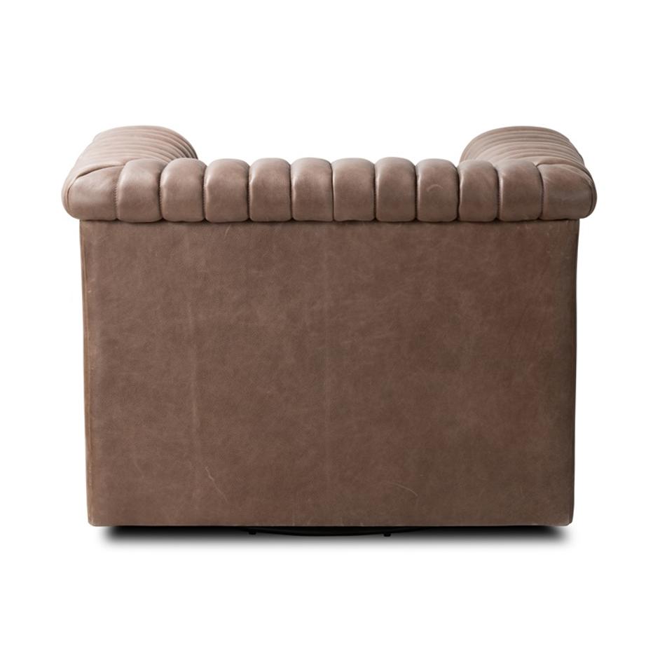 Watson Swivel Chair in Palermo Cigar by FOUR HANDS