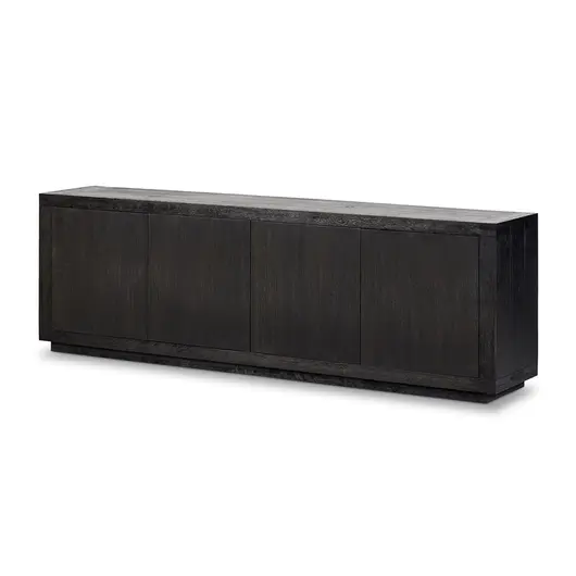 Warby Sideboard in Worn Black Oak by FOUR HANDS