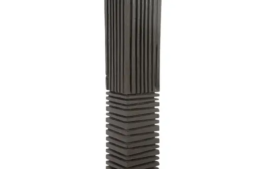 Black Wood Abstract Sculpture, Assorted with Natural Characteristics by PHILLIPS COLLECTION