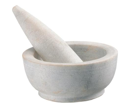 Marble Round Mortar & Pestle by BIDK Home