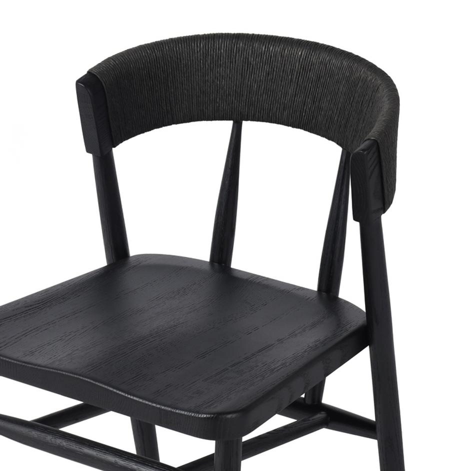 Buxton Dining Chair - Black Rush by Four Hands