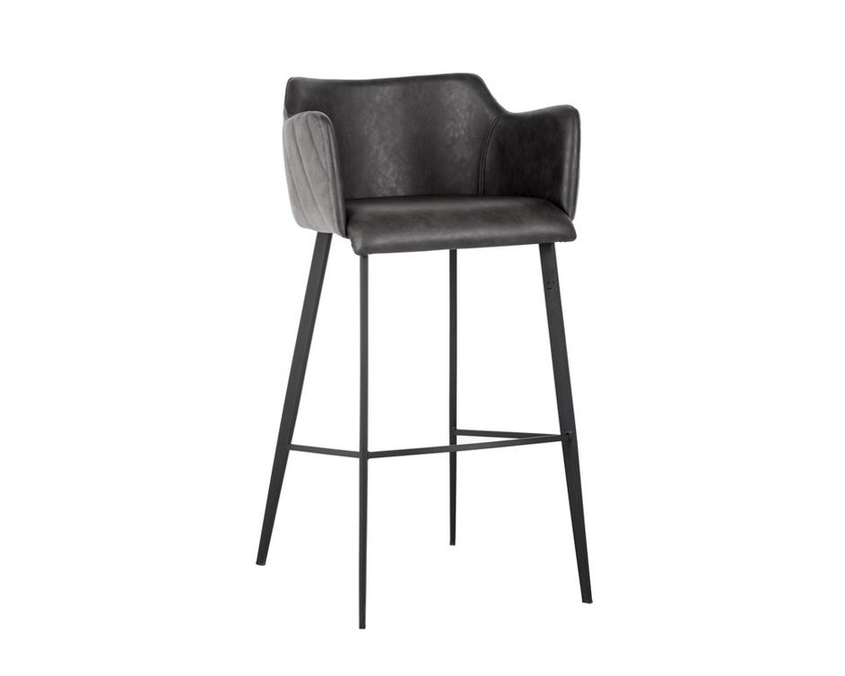 Griffin Barstool - Town Grey / Roman Grey by Sunpan