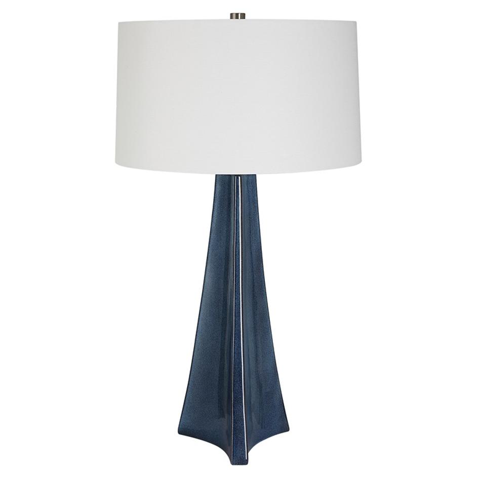 Teramo Scalloped Ceramic Table Lamp by Uttermost