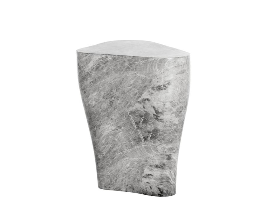 DALI END TABLE - SMALL - MARBLE LOOK - GREY by Sunpan