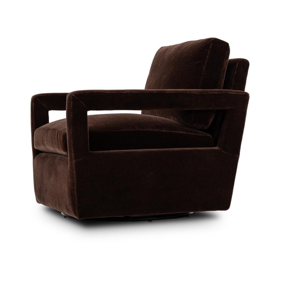 Olson Swivel Chair - Monte Chocolate by Four Hands