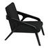 Lamar Sungkai/Mindi Chair in Charcoal Black with Black Cotton Upholstery by Noir Furniture