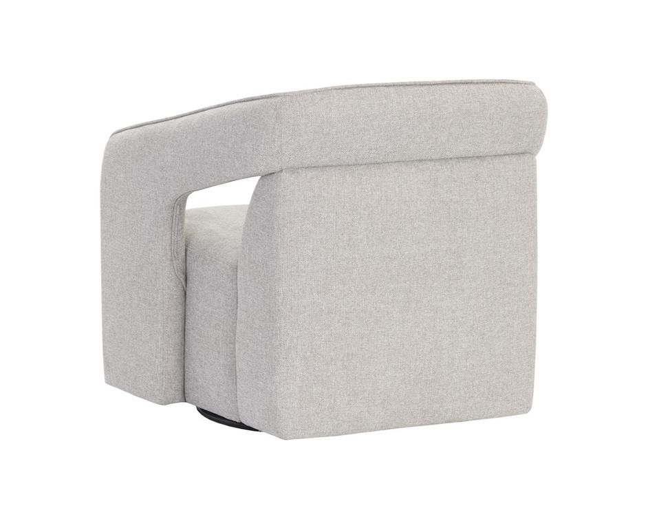 Kendrick Swivel Lounge Chair - Belfast Heather Grey by Sunpan