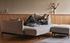 MALLOY SOFABED in KENYA GRAVEL FABRIC WITH Black Metal LEGS 579 by INNOVATION USA