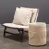 Barbados Oval Corn-Straw Side Table by Jamie Young