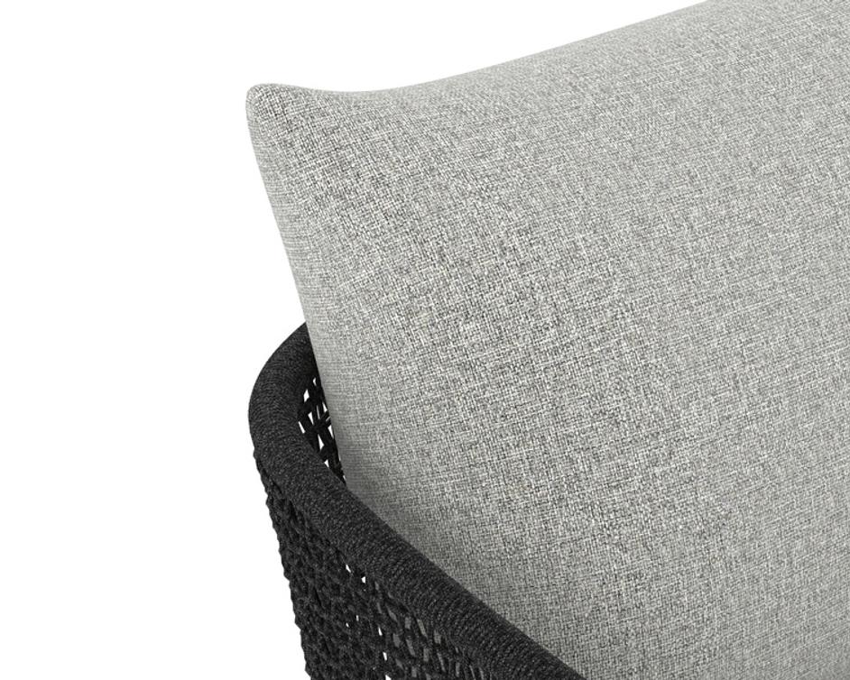 CAPRI LOUNGE CHAIR - SMOKE GREY - COPACABANA MARBLE by Sunpan