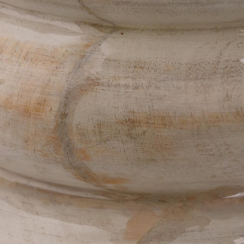 Abacus Mango Wood 1-Light Floor Lamp with Polyester Linen Shade by Jamie Young