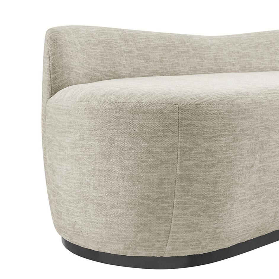 Mandy Fabric Bench, Pasadena Beige by New Pacific Direct