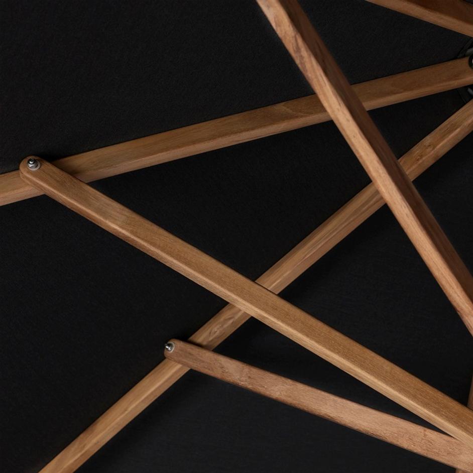 Baska Outdoor Round Umbrella - Arashi Black by Four Hands