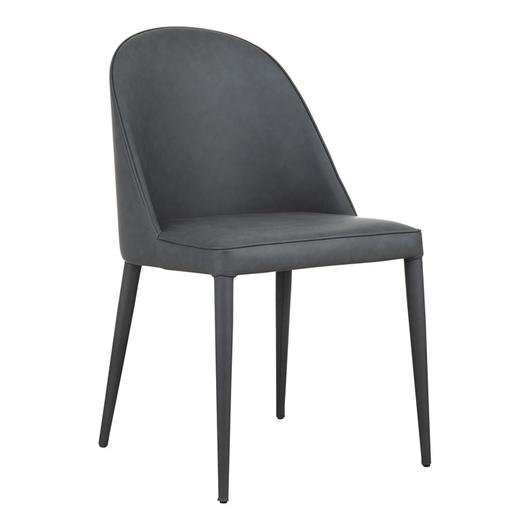 BURTON DINING CHAIR BLACK FADE VEGAN LEATHER-M2 by Moes Home