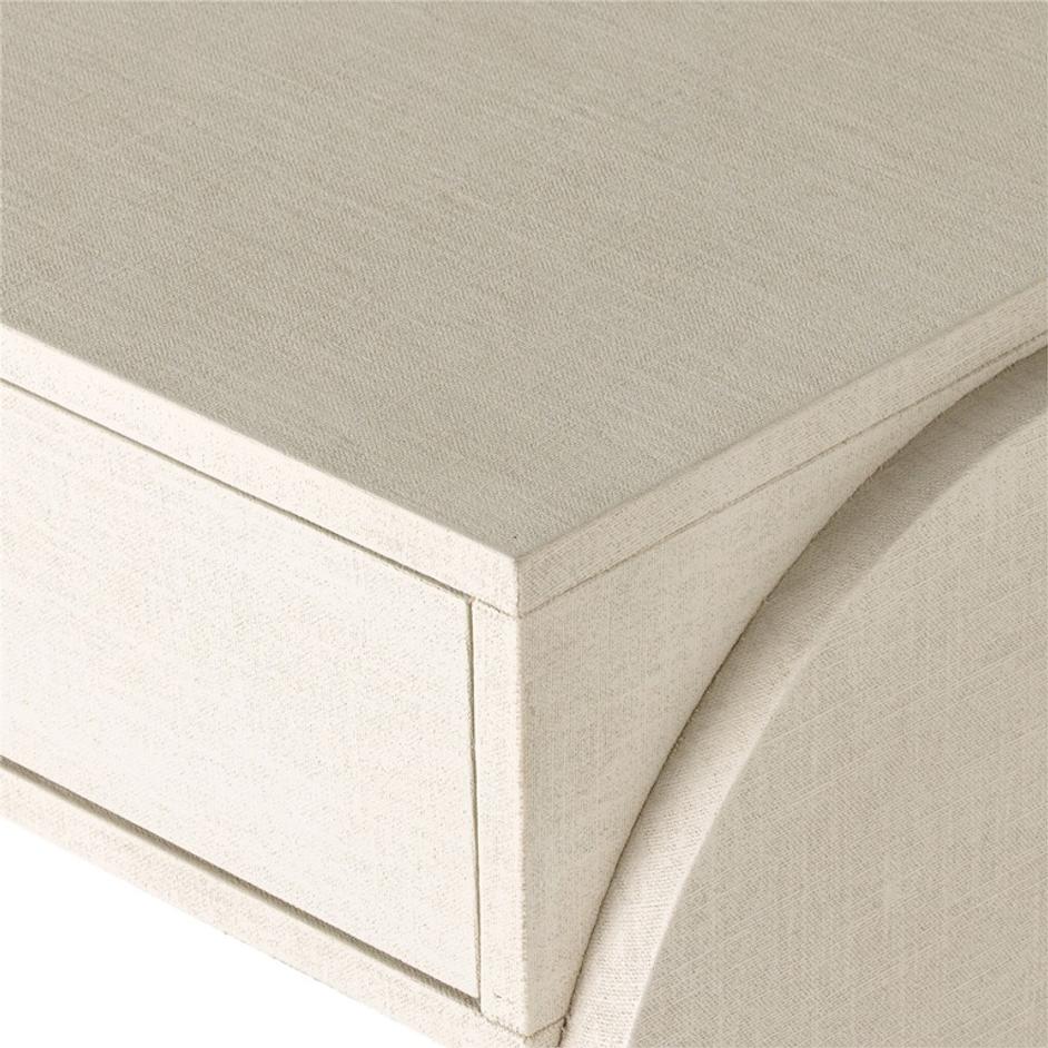 Cressida Console Table - Ivory Painted Linen by Four Hands