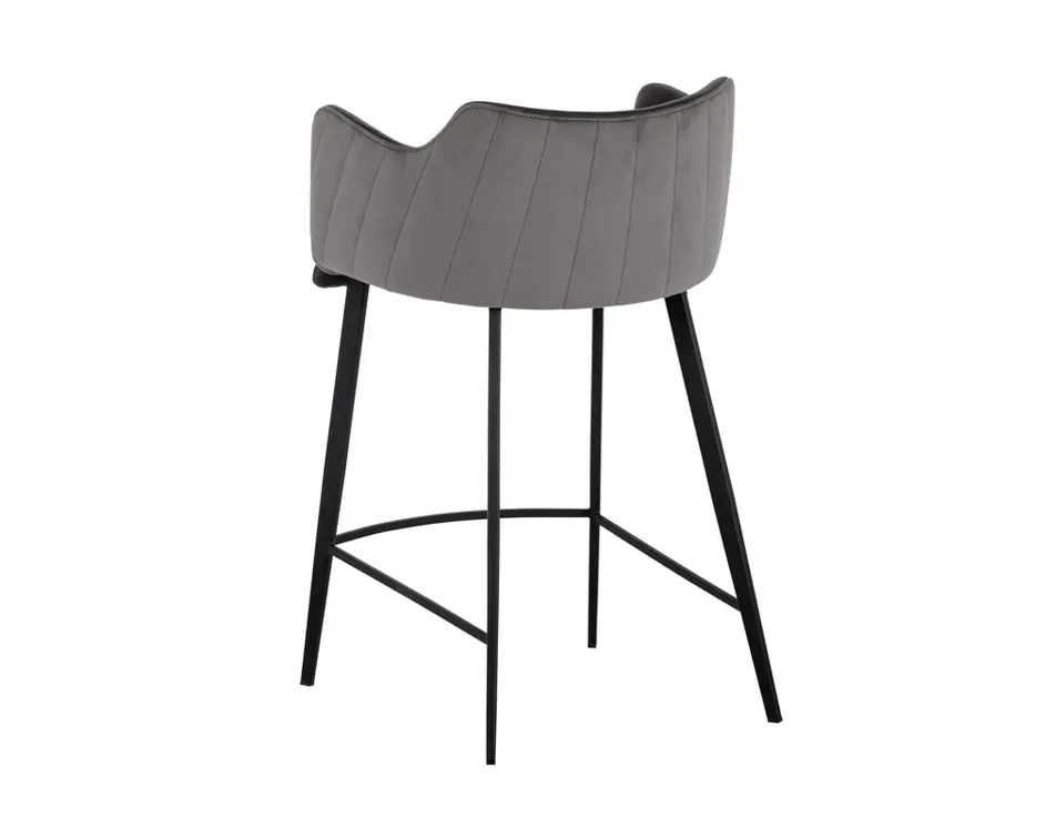 Griffin Counter Stool - Town Grey / Roman Grey by Sunpan