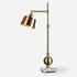 Laton Brushed Brass Task Lamp by Uttermost