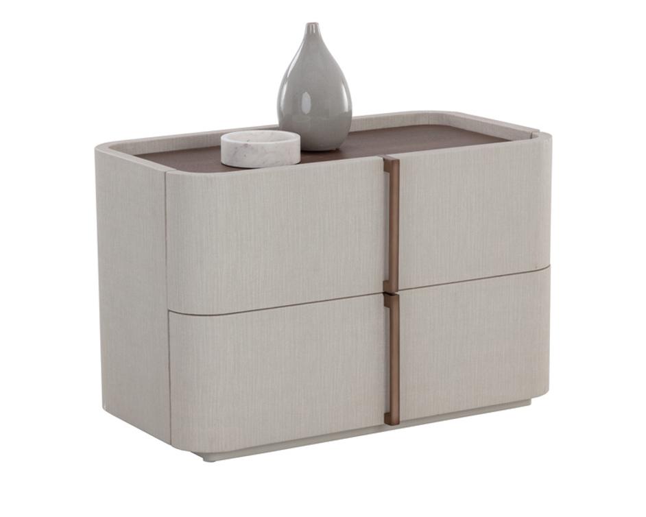 JAMILLE NIGHTSTAND - LARGE - CREAM by Sunpan