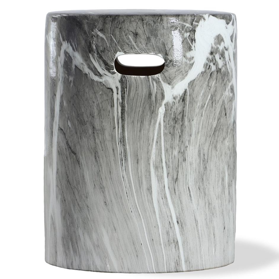 Marvel Marbled Garden Stool by Uttermost