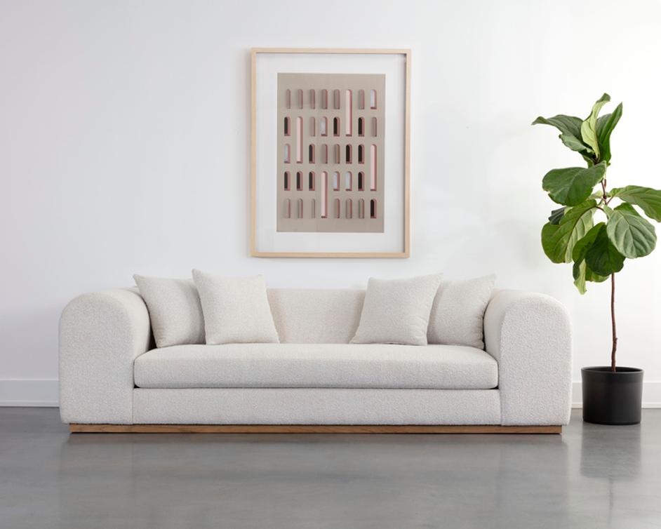 CASPIAN SOFA - COPENHAGEN WHITE by Sunpan
