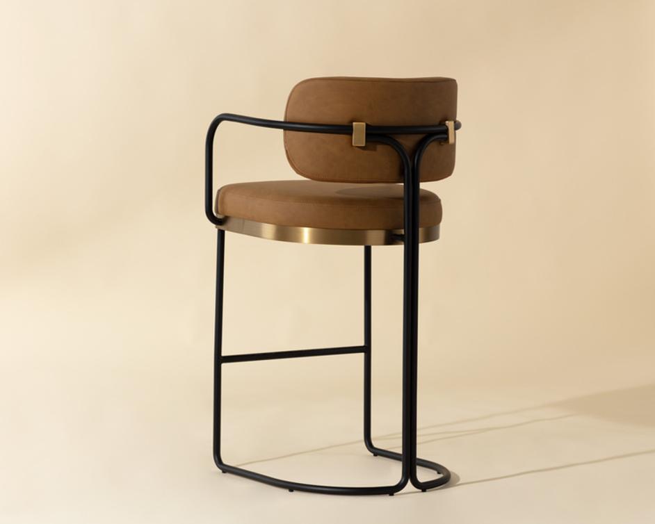 JALEN BARSTOOL - MILLIKEN COGNAC by Sunpan