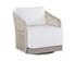 ALLARIZ SWIVEL ARMCHAIR - GREIGE - STINSON WHITE by Sunpan