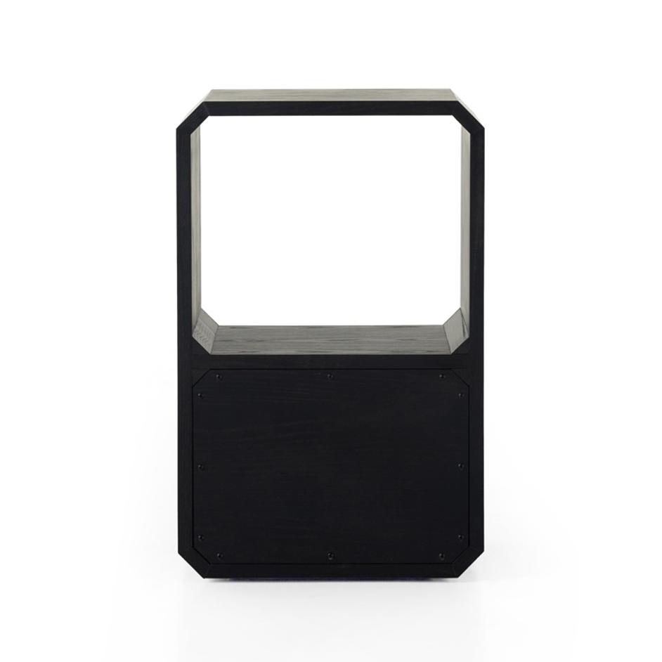 Caspian End Table - Black Ash Veneer by Four Hands