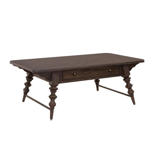 Revival Row Rectangular Cocktail Table with Drawer by Pulaski Furniture