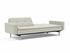 DUBLEXO SLEEPER SOFA W/ARMS in MIXED DANCE NATURAL FABRIC WITH Stainless Steel LEGS 527 by INNOVATION USA