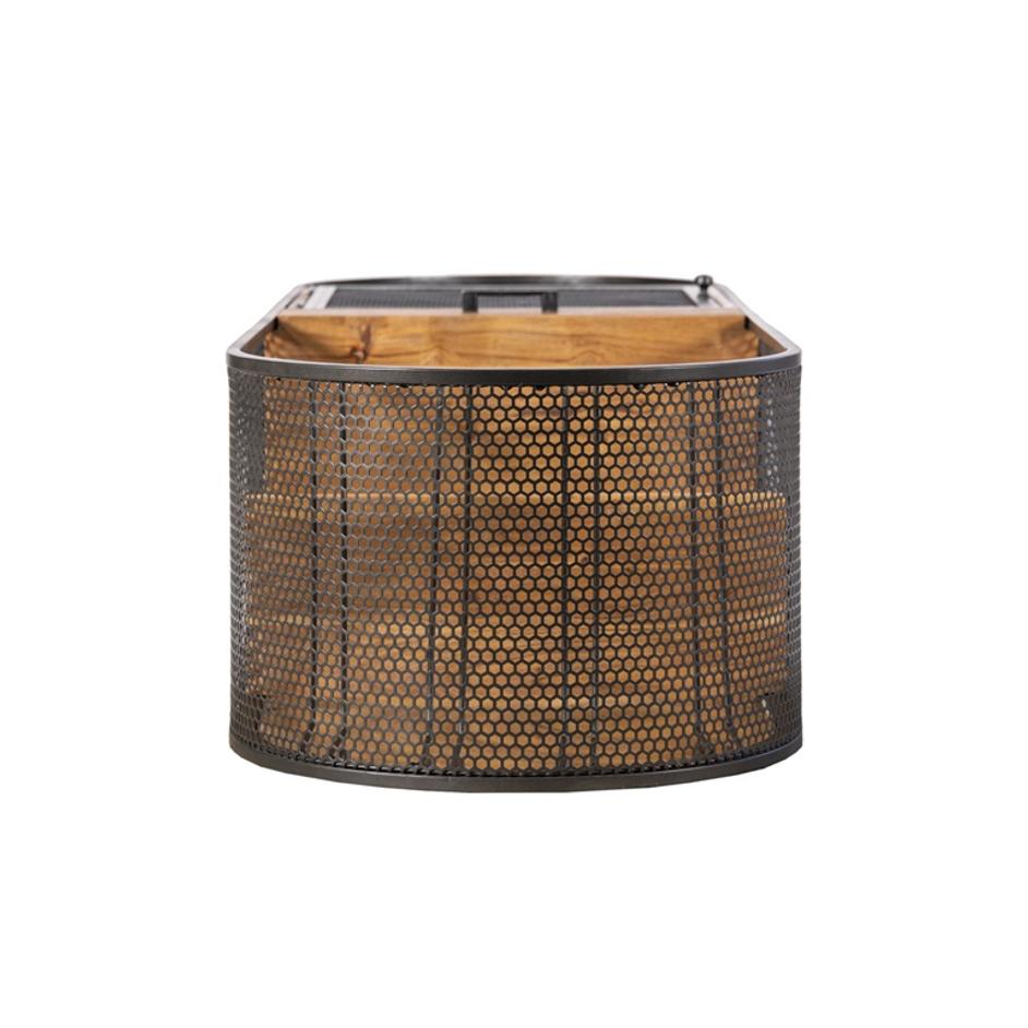 Roswell 23" Width Iron and Mango Wood Bar Counter by Home Trends & Design