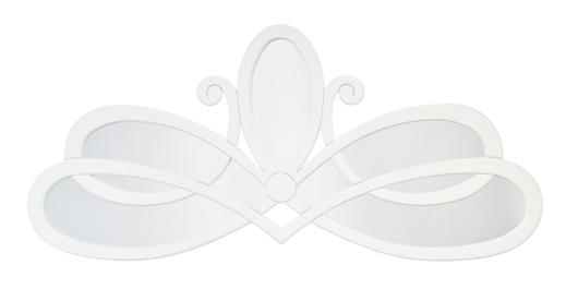 Scroll Mirror, White by Jamie Young