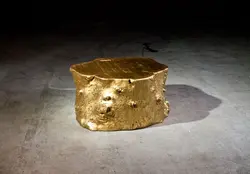 Log Cocktail Table, Gold by PHILLIPS COLLECTION