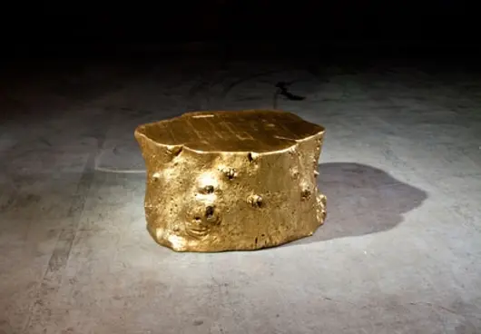 Log Cocktail Table, Gold by PHILLIPS COLLECTION