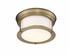 Sonna 2 Light Flush Mount in Heritage Brass Finish by Z-Lite