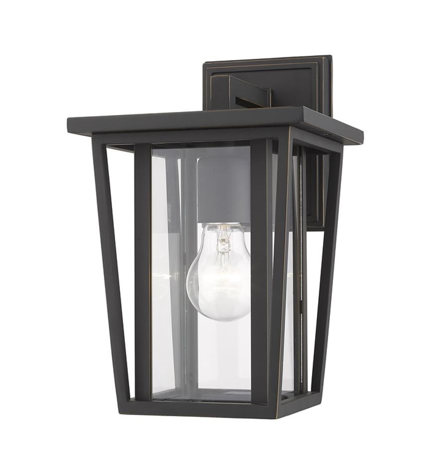 Seoul 1 Light Outdoor Wall Sconce in Oil Rubbed Bronze Finish by Z-Lite