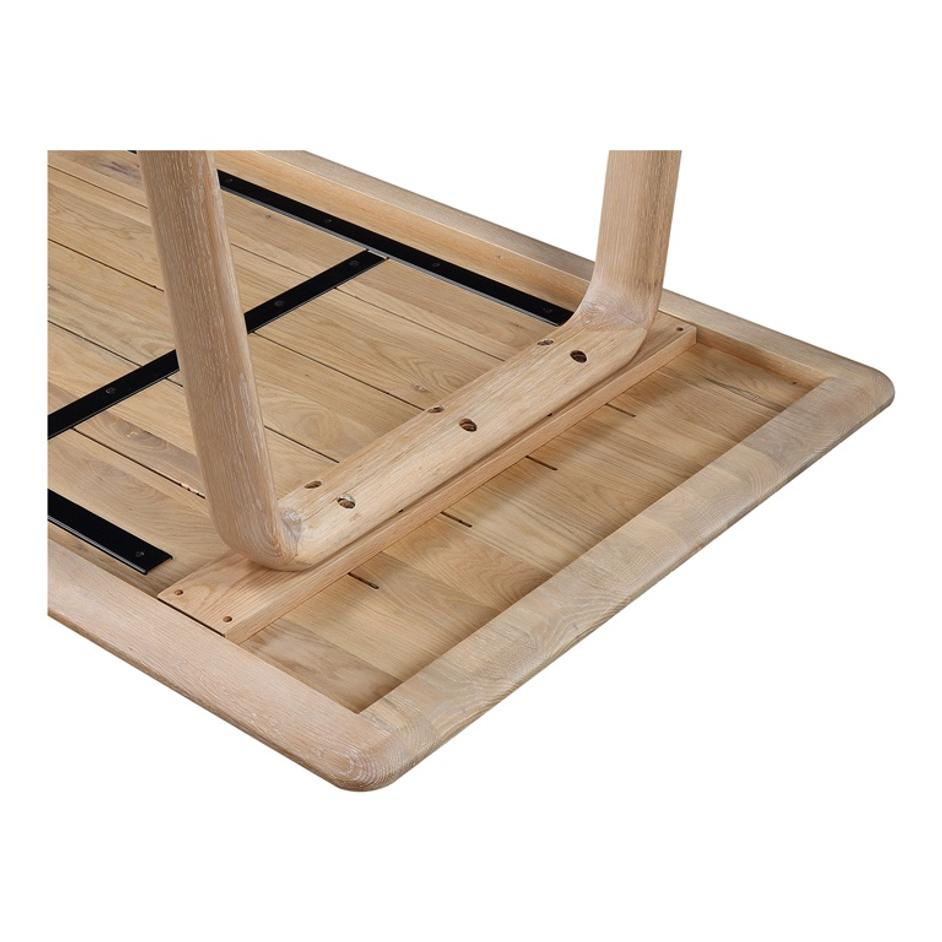 MALIBU DINING TABLE WHITE OAK by Moes Home