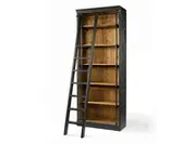 Beverly Bookcase And Ladder-Matte Black by FOUR HANDS