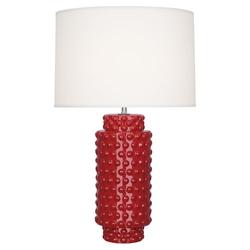 Ruby Red Dolly Table Lamp by Robert Abbey