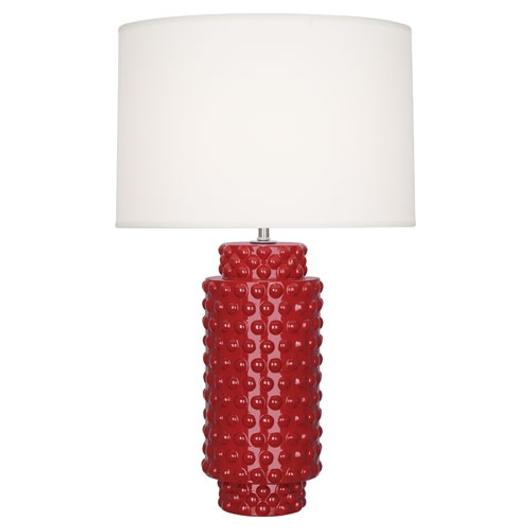 Ruby Red Dolly Table Lamp by Robert Abbey