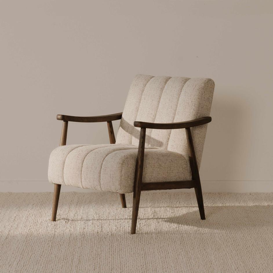 Aster Accent Chair Pebbled Beige by Moes Home