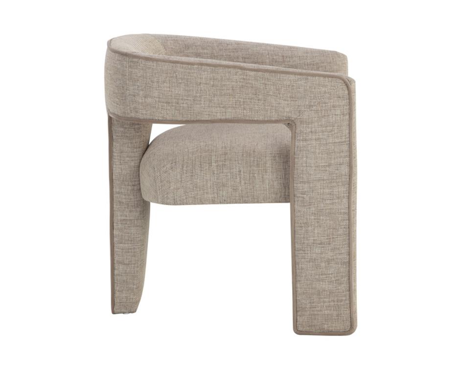 KRASNER DINING ARMCHAIR - RHAPSODY SAND by Sunpan