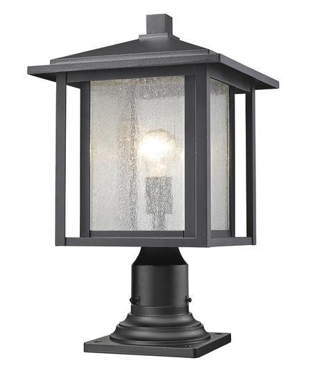 Aspen 1 Light Outdoor in Black Finish by Z-Lite