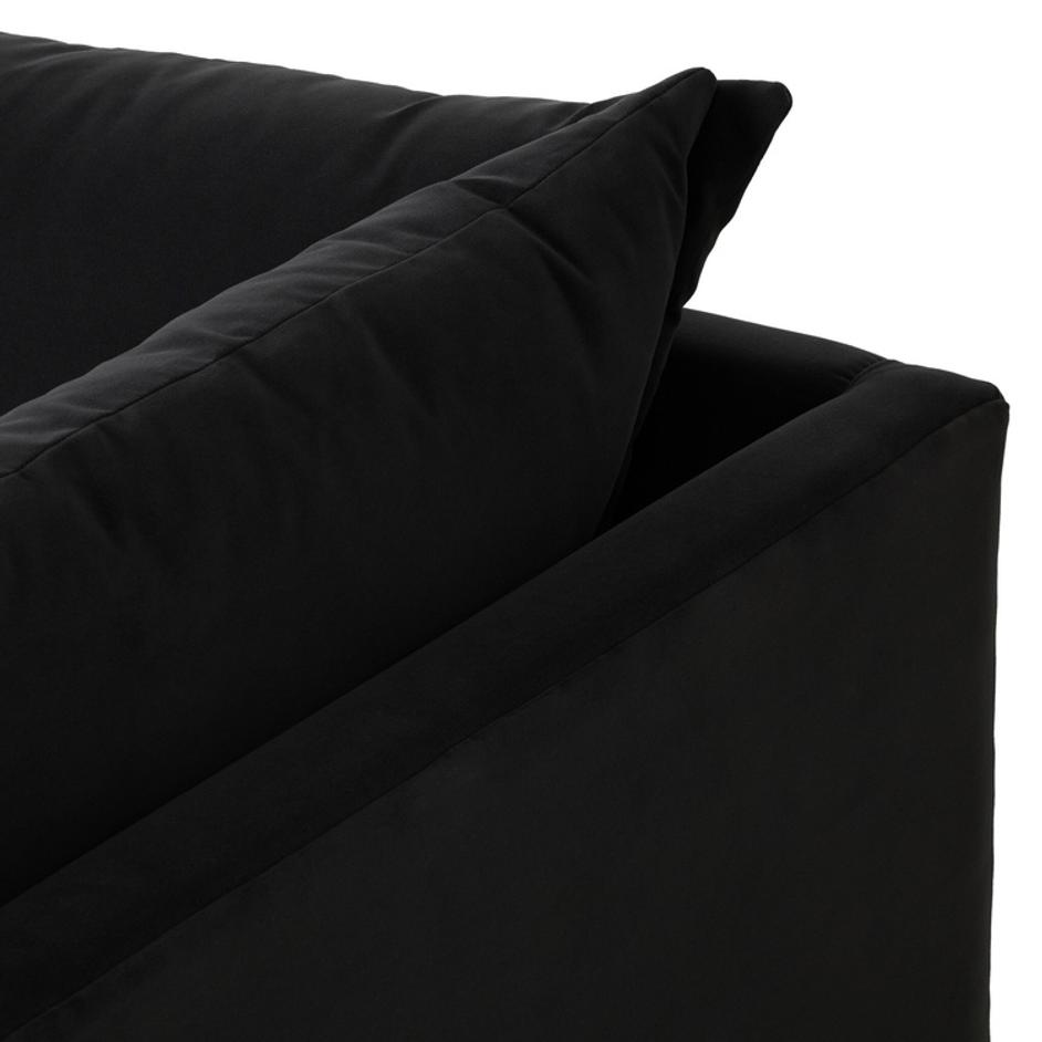 Grant 5 Piece Sectional With Arms In Crypton Henry Charcoal And Espresso by Four Hands