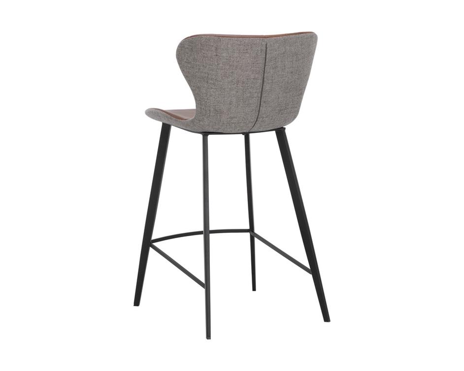ARABELLA COUNTER STOOL - BRAVO COGNAC / NOVEMBER GREY by Sunpan