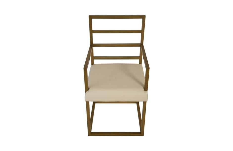Ladder Dining Chair, Natural/Brass Finish  by PHILLIPS COLLECTION