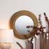 Seagrass Round Wall Mirror by Jamie Young