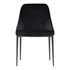 SEDONA DINING CHAIR SHADOWED BLACK VELVET-M2 by Moes Home