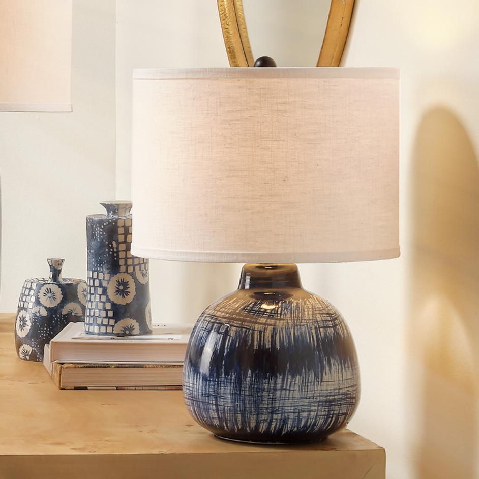 Batik Ceramic Table Lamp by Jamie Young